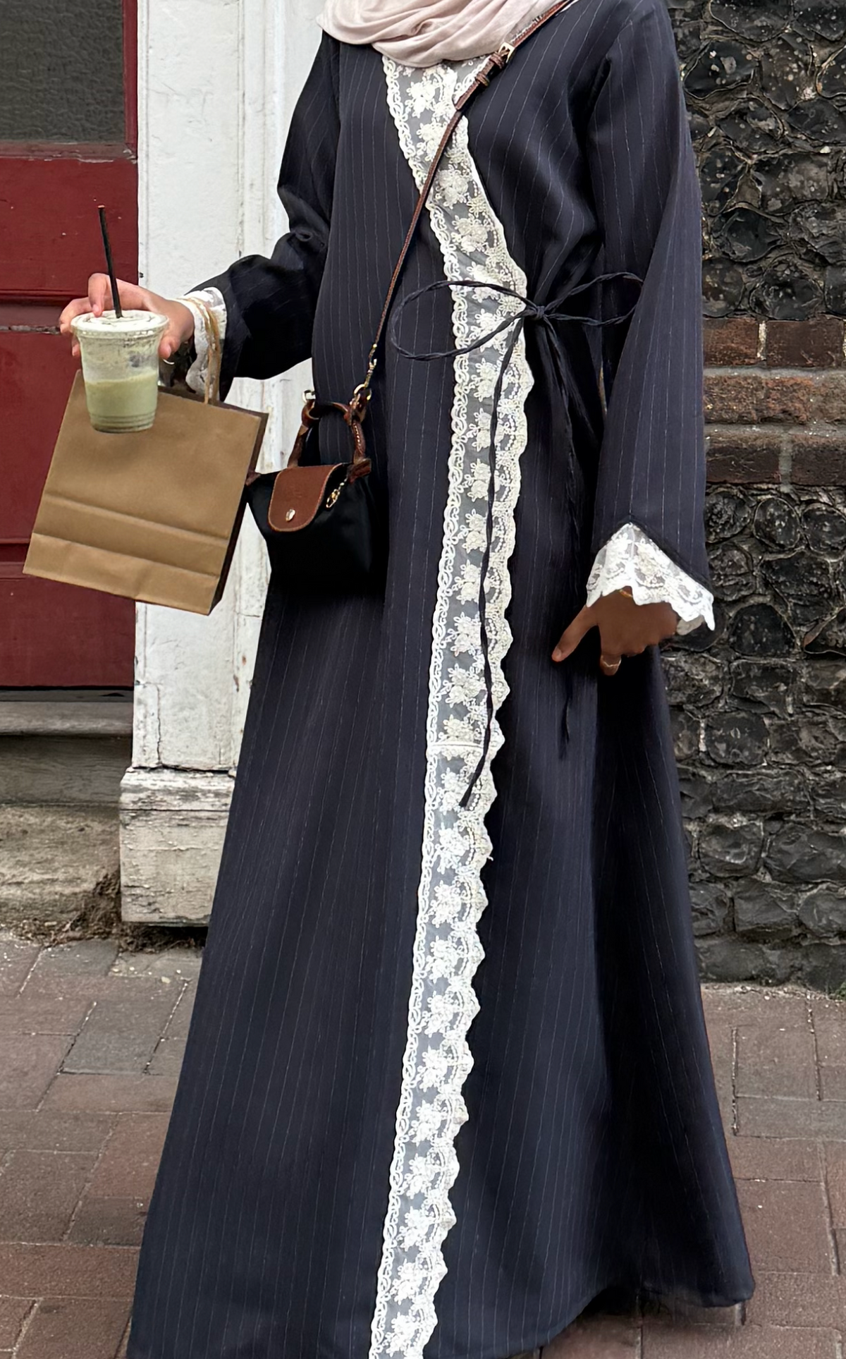 Lace Wrap Abaya
