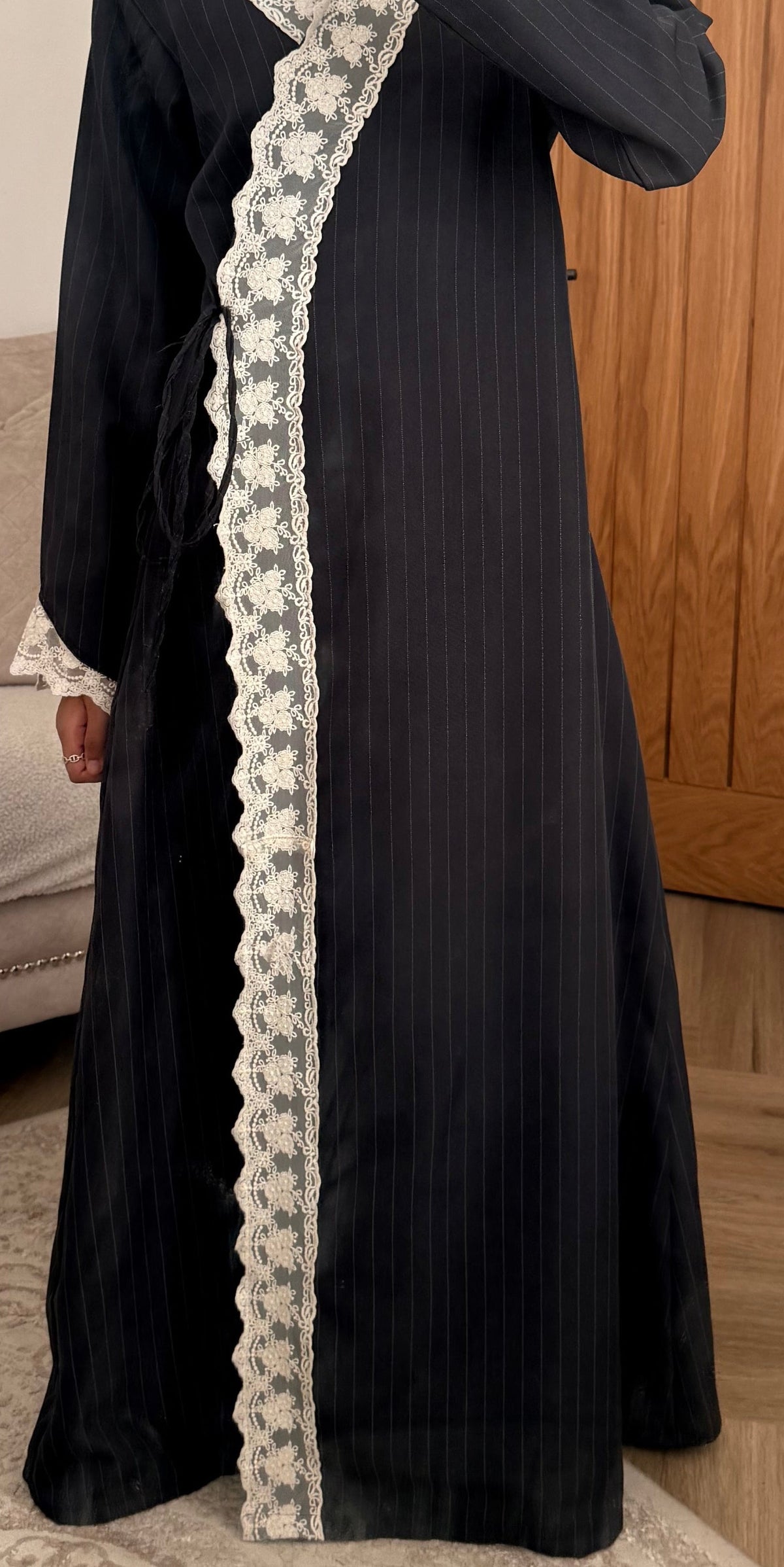 Lace Wrap Abaya