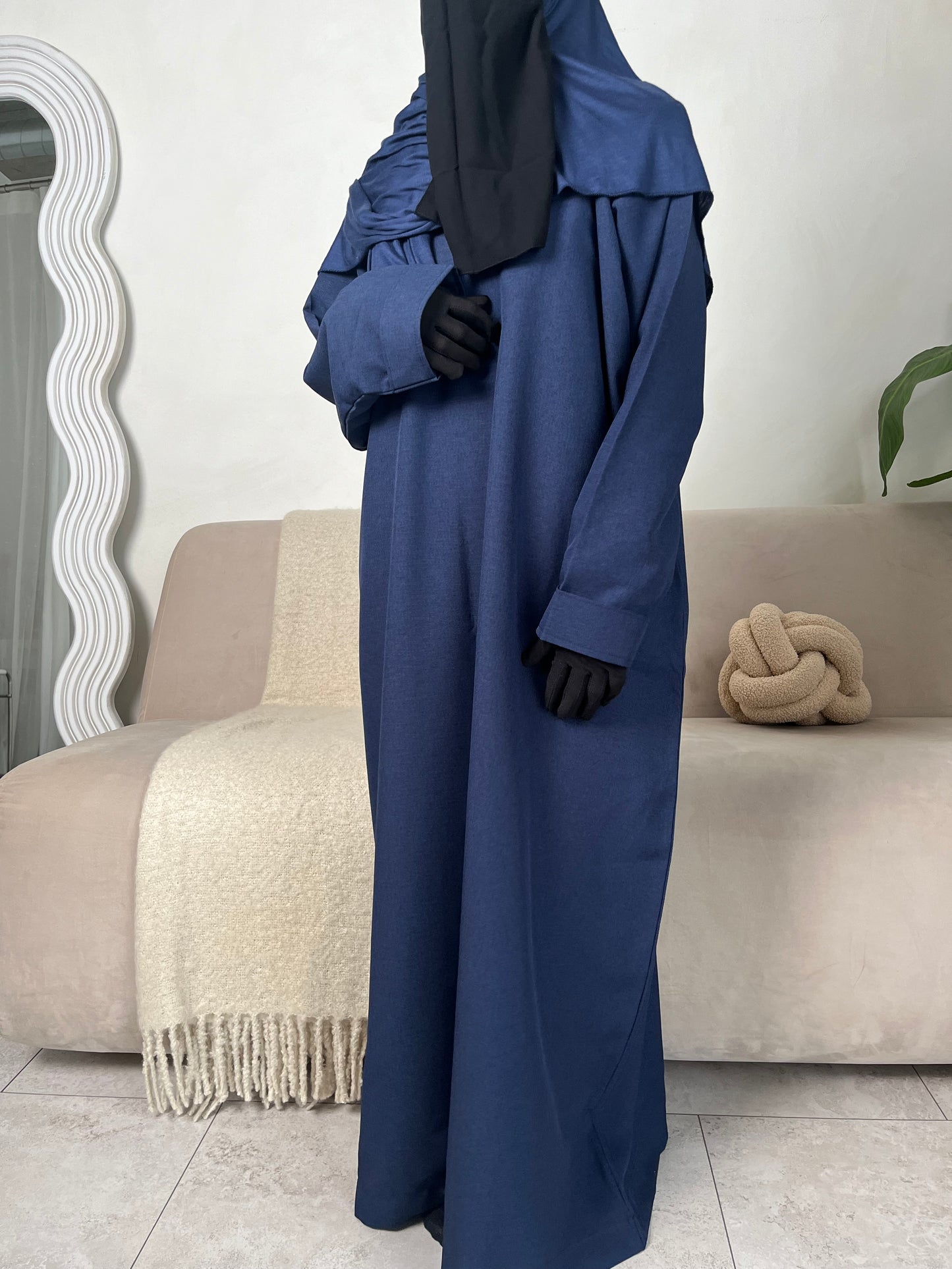 HAWA Abaya - Navy