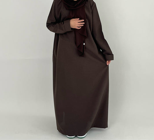 HAWA Abaya - Chocolate Brown